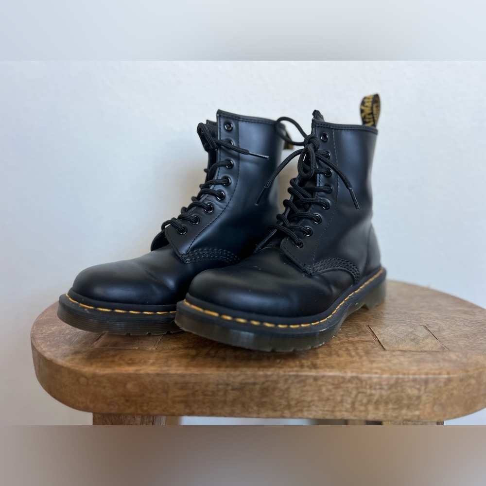 Dr. Martens 1460 Smooth Leather Lace Up Boots